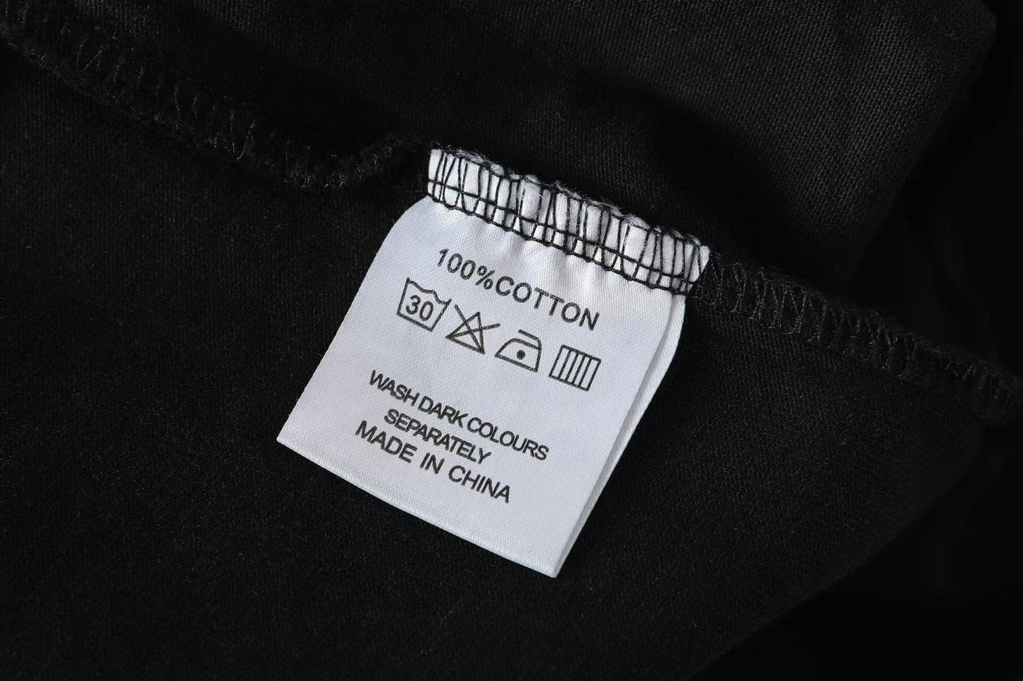 Godspeed Skeleton Chess Graphic T-Shirt — neck_label