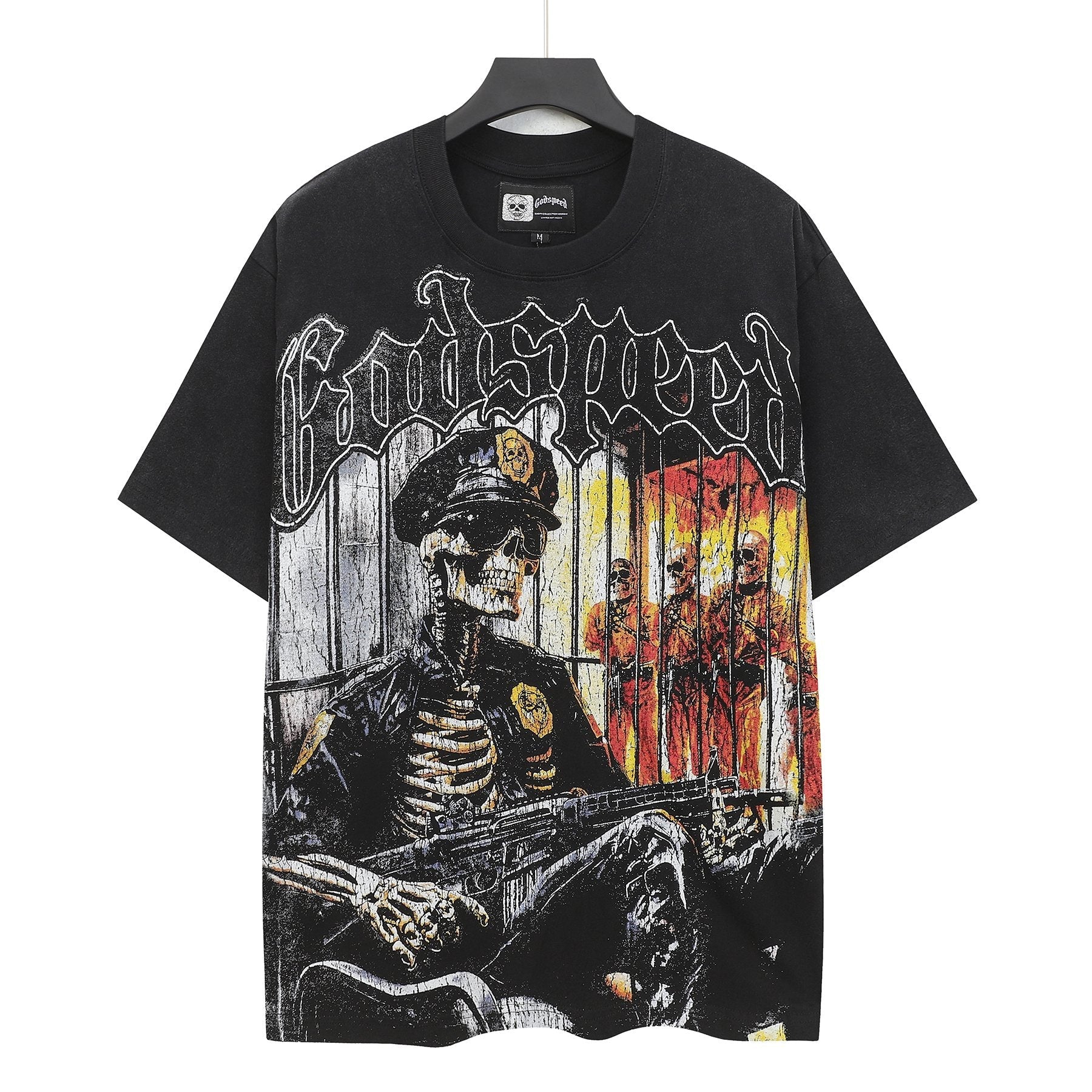Godspeed Skeleton Prison Graphic T-Shirt — hero