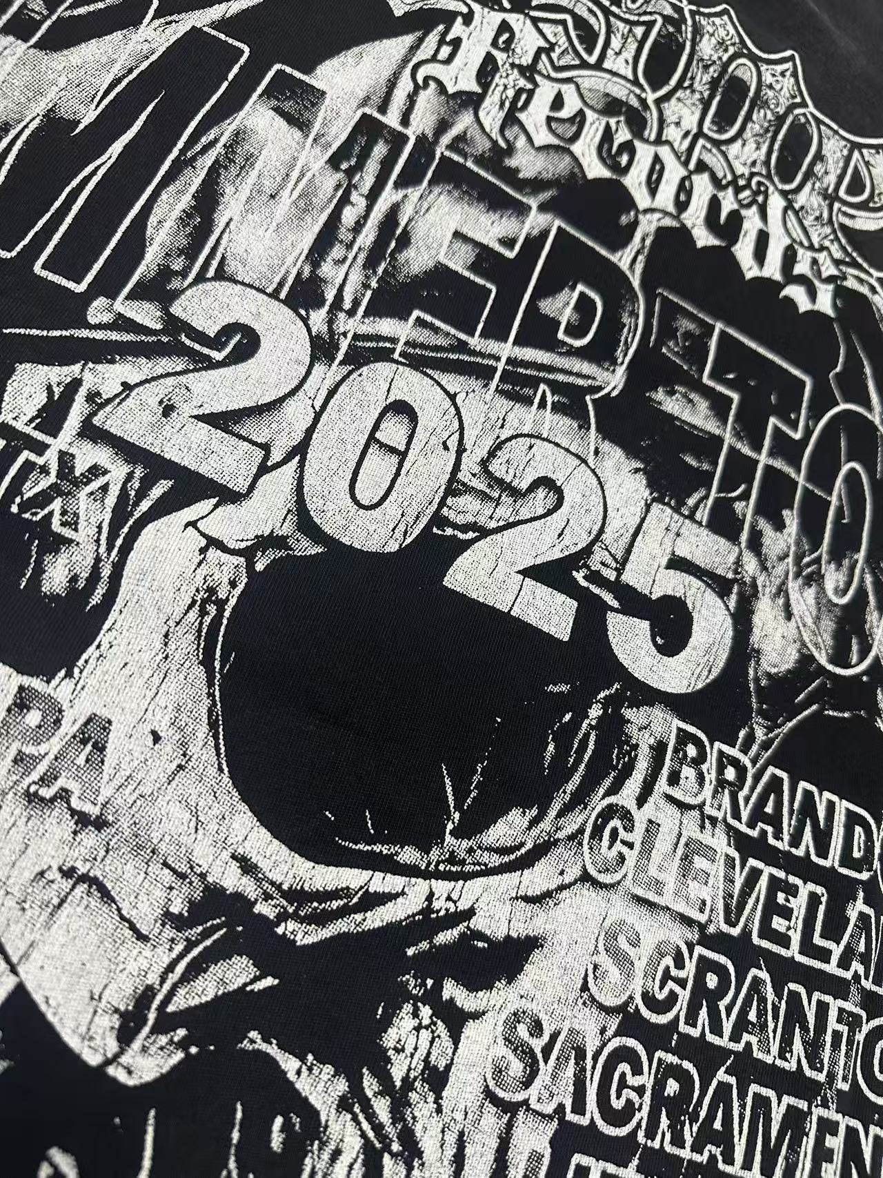 Godspeed Summer Tour 2025 Skull Graphic T-Shirt — detail