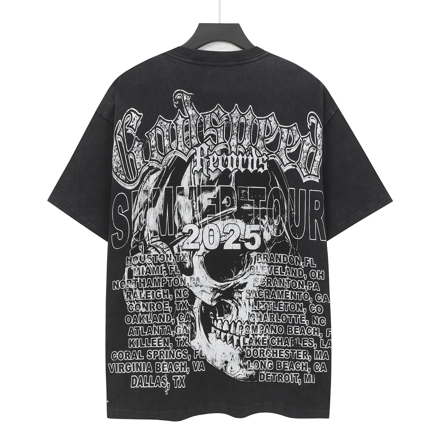 Godspeed Summer Tour 2025 Skull Graphic T-Shirt — back
