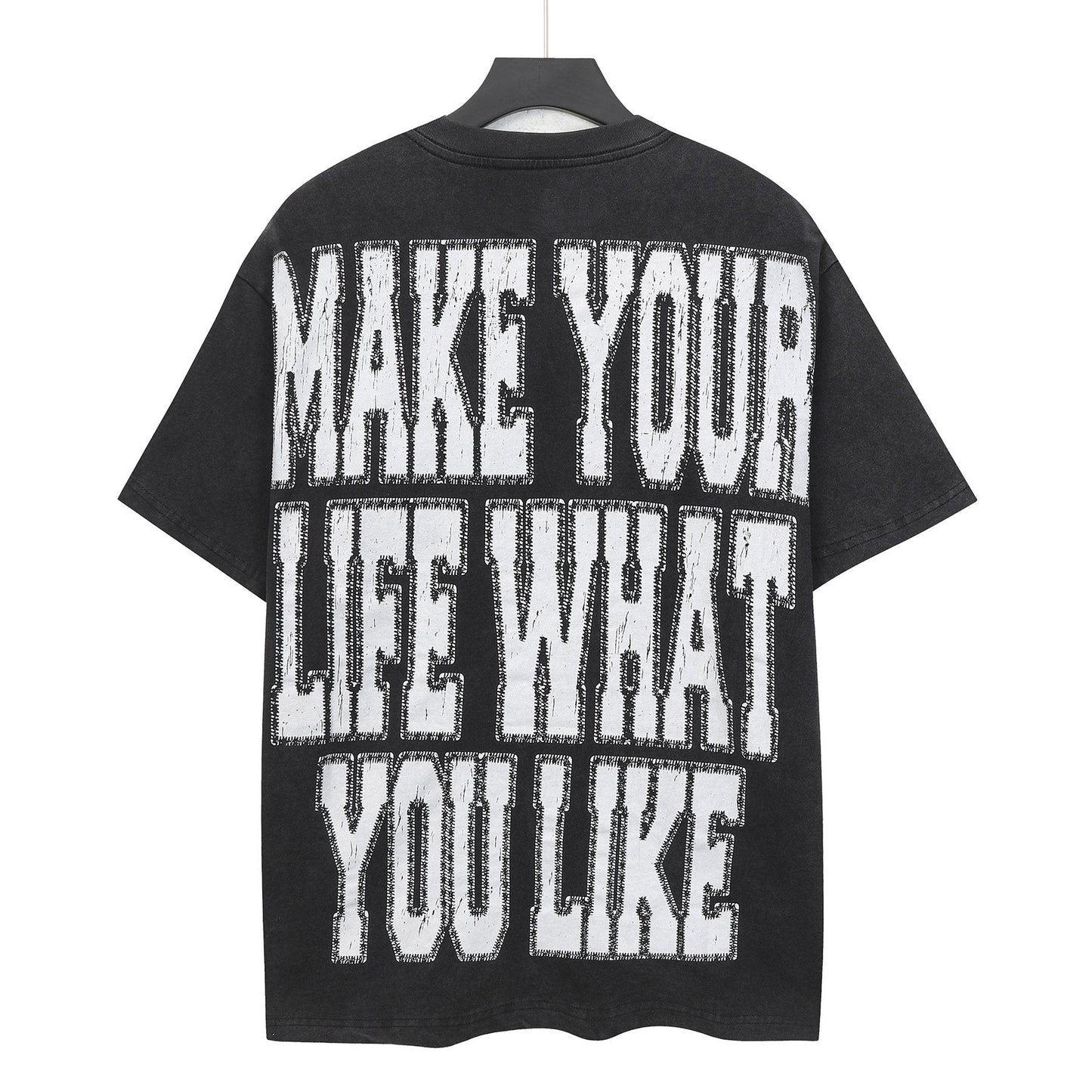 Godspeed Skeleton Graffiti Graphic T-Shirt — back
