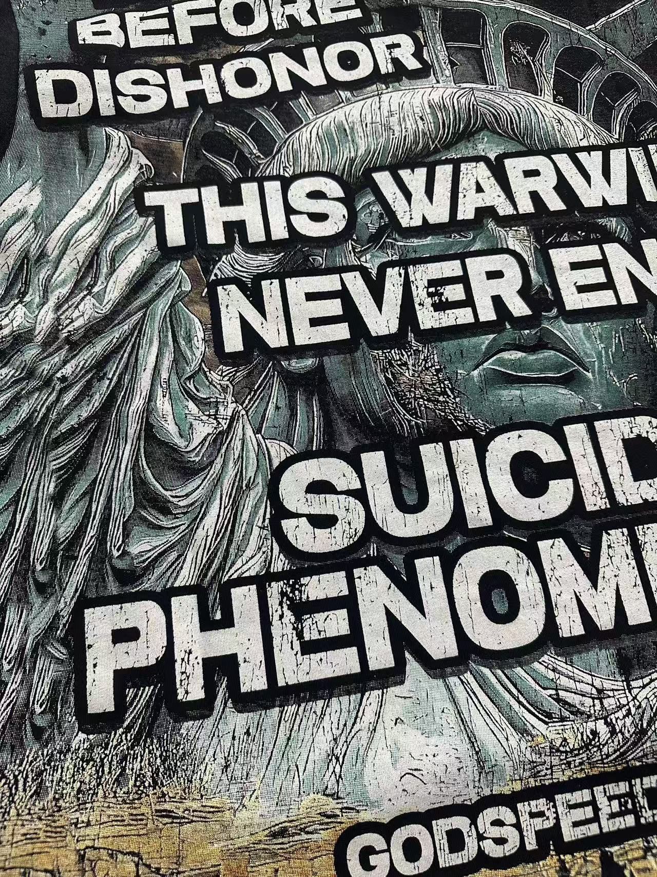 Godspeed Statue of Liberty Graphic T-Shirt — detail