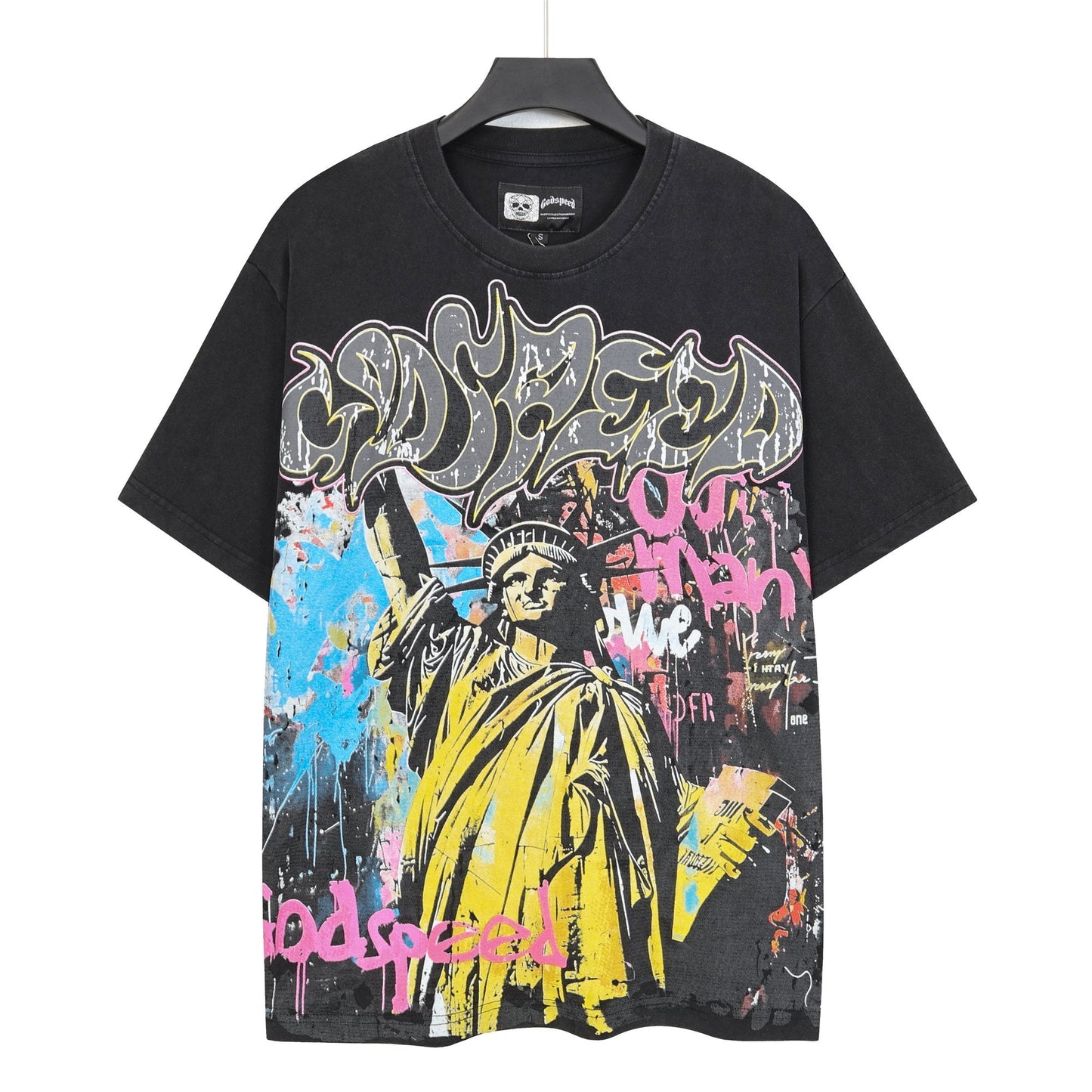 Godspeed Statue of Liberty Graphic T-Shirt — hero