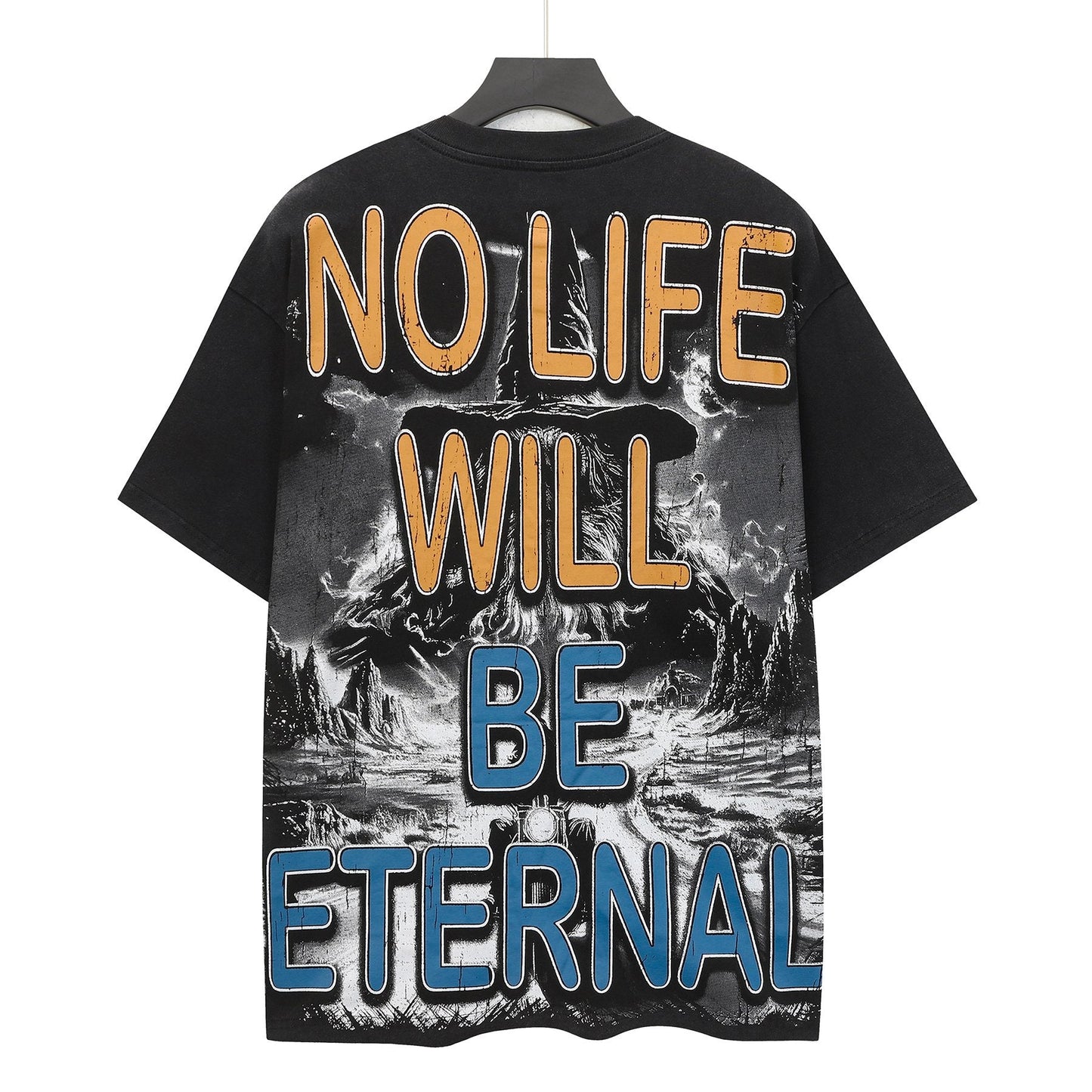 Godspeed No Life Will Be Eternal Graphic T-Shirt — back
