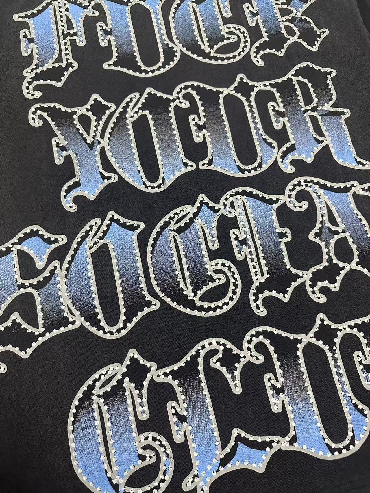 Godspeed Panther Graphic Washed Black T-Shirt — detail