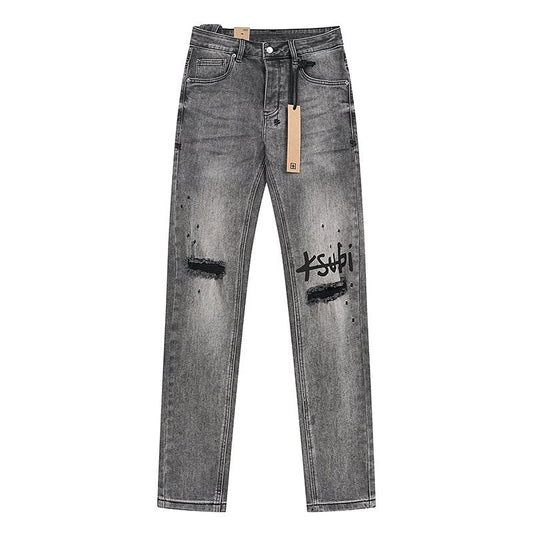 Ksubi Royalty Heroism Gray Wash Slim Jeans — hero