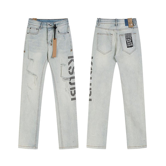 Ksubi Royalty Heroism Light Blue Slim Tapered Jeans — hero