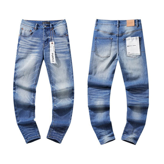 Purple Brand Blue Washed Denim Jeans — hero