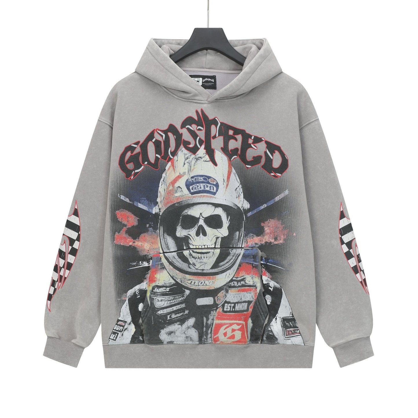 Godspeed Washed Rock Graphic Hoodie — front