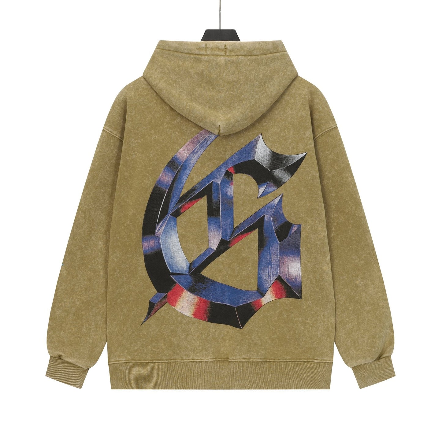 Godspeed Washed Skull Graphic Hoodie — back