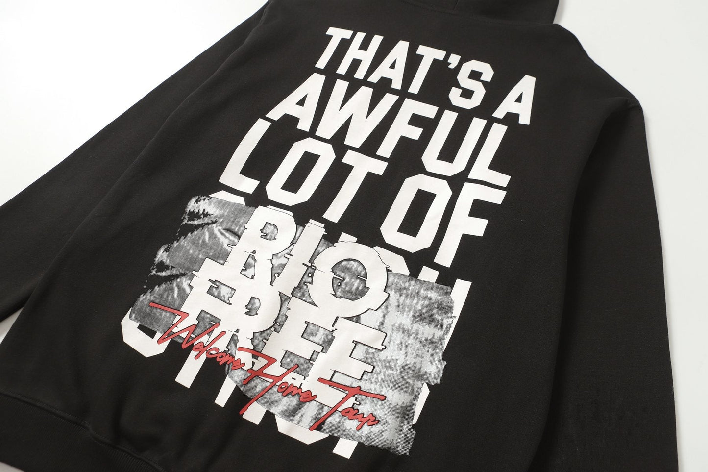 THAT'S A AWFUL LOT OF COUGH SYRUP Tomorrow Star Graphic Hoodie — detail