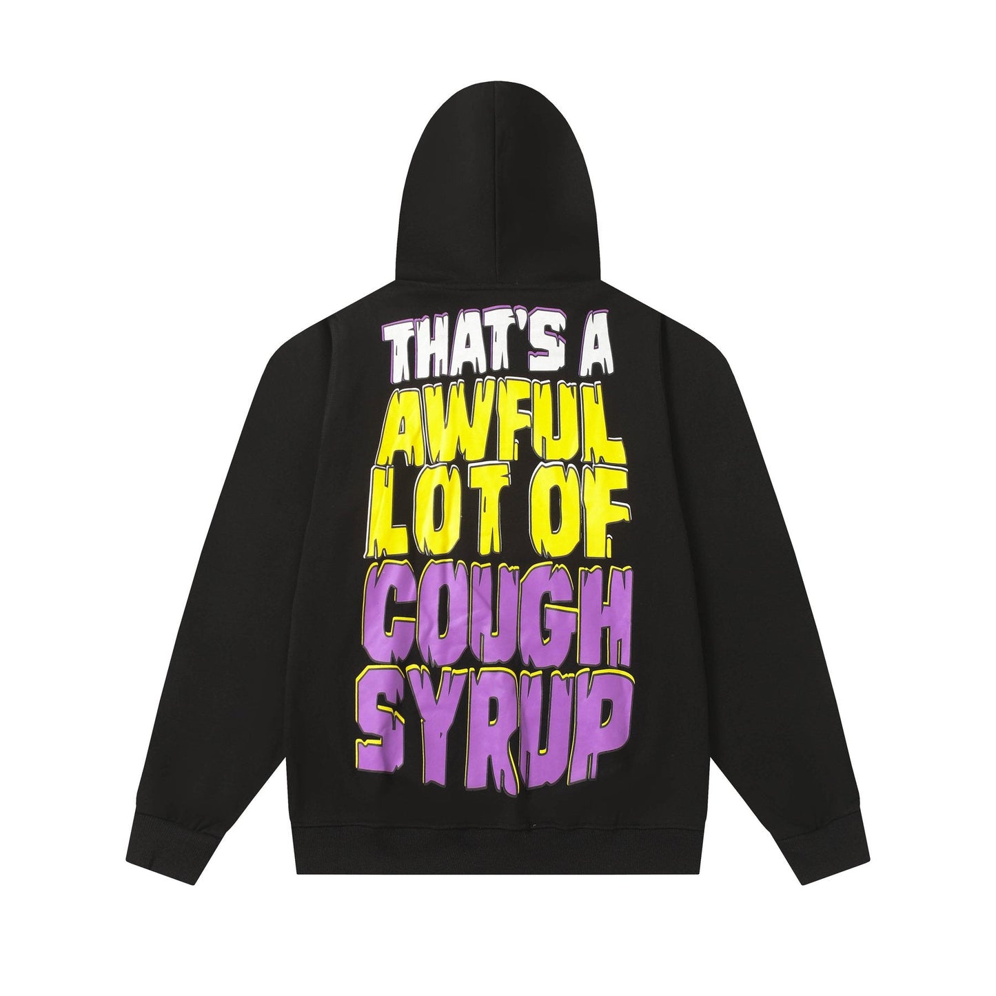 THAT'S A AWFUL LOT OF COUGH SYRUP Star Graphic Hoodie — back