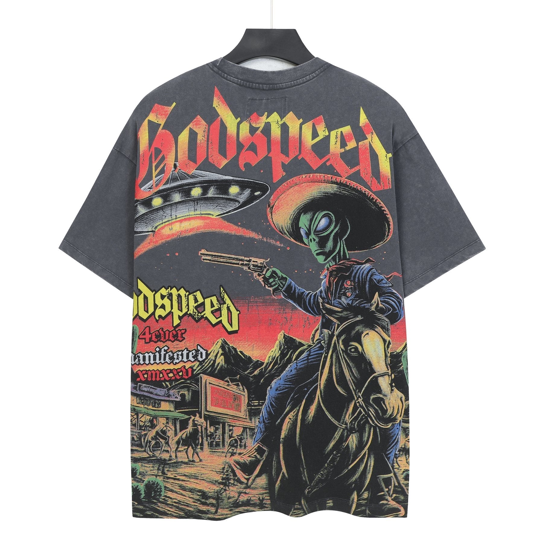 Godspeed Alien Cowboy Graphic T-Shirt — back