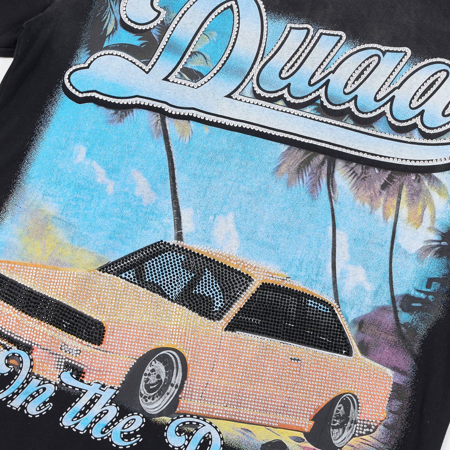 Rough Play Duaa Destination Car Graphic T-Shirt — detail