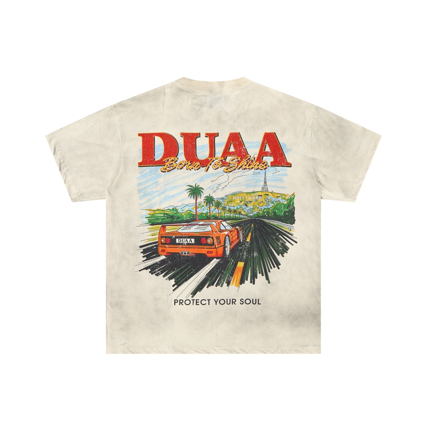 Rough Play DUAA Car Graphic Short-Sleeve T-Shirt — front