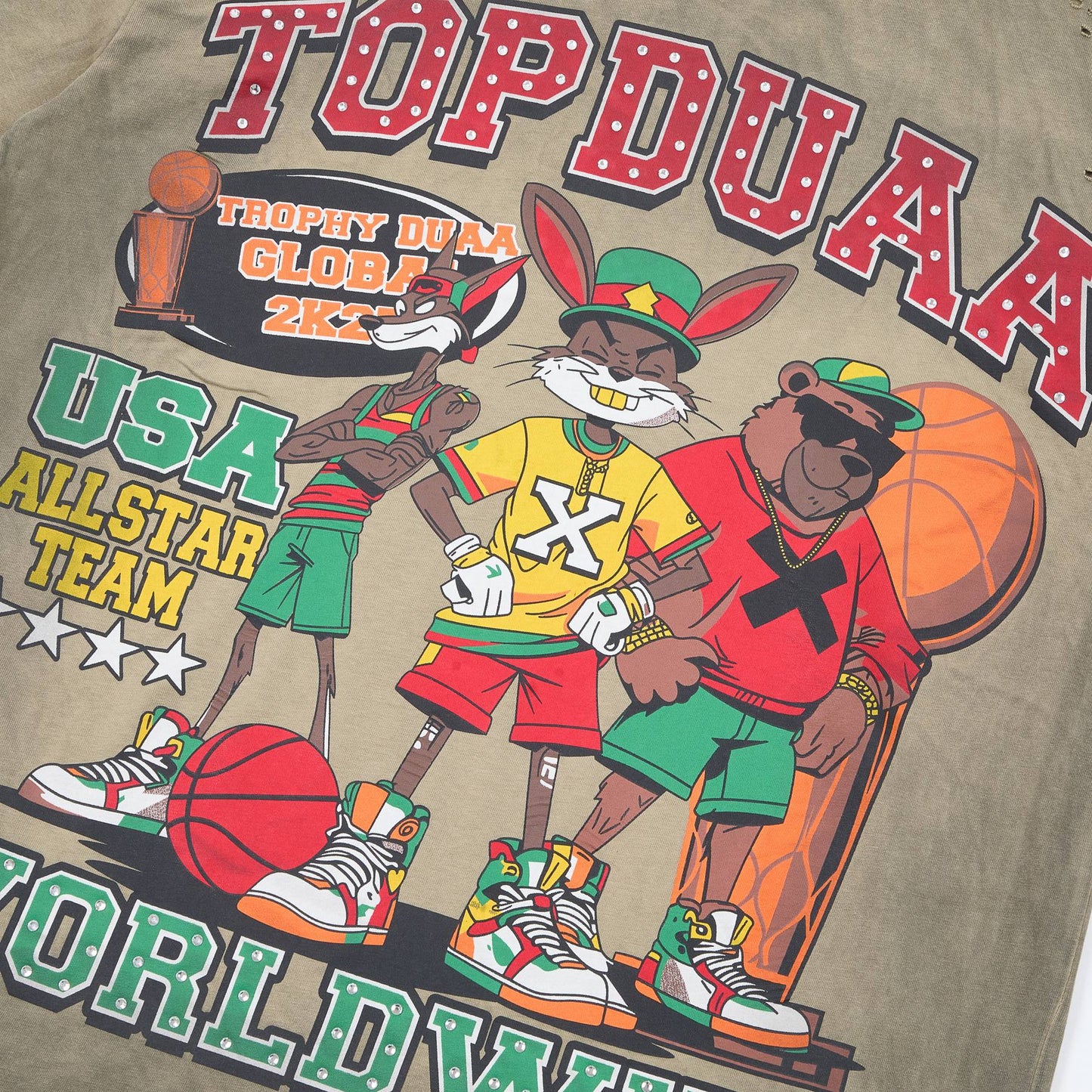 Rough Play DUAA All Star Graphic T-Shirt — front