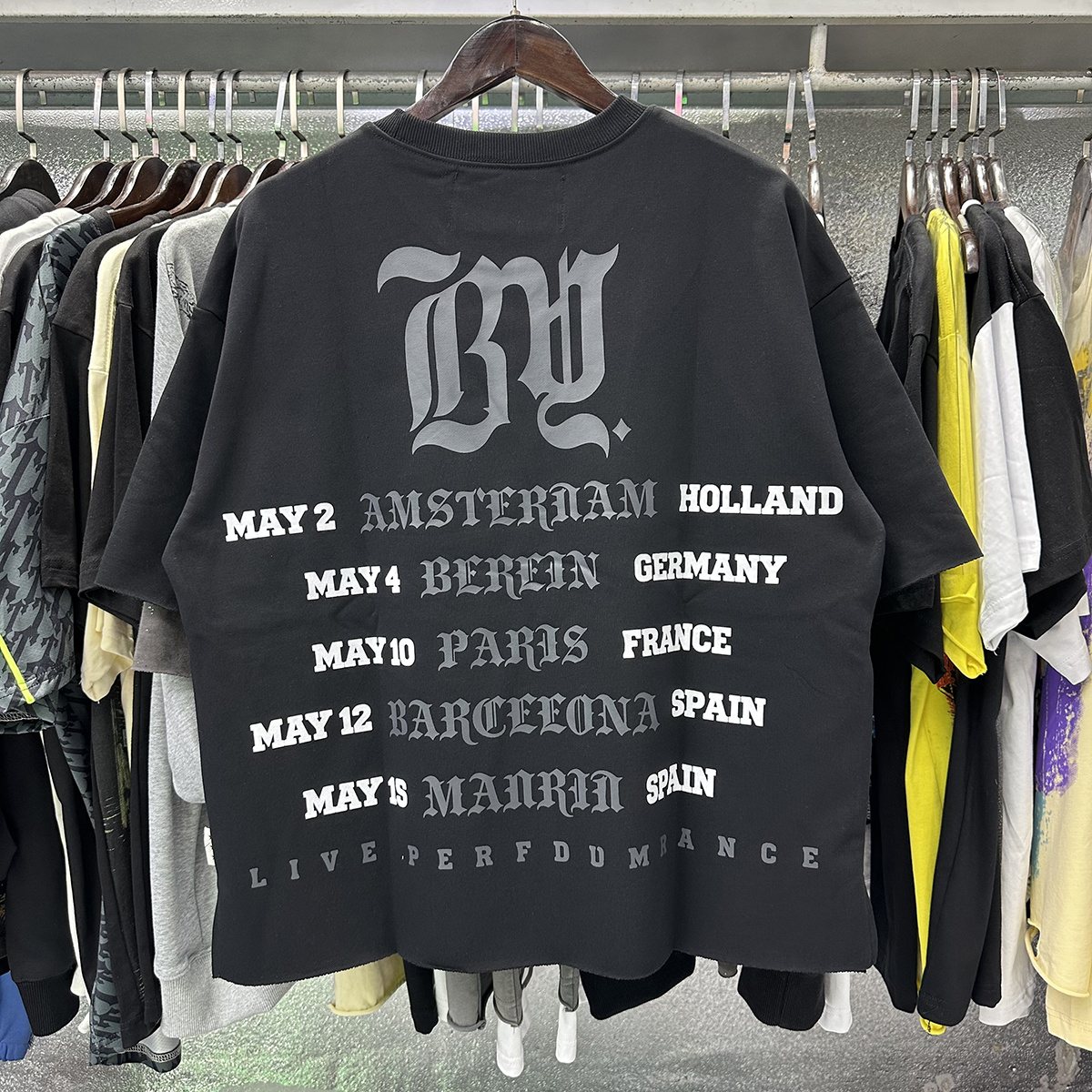 BKYS Revival Skull DJ Tour Graphic T-Shirt — context