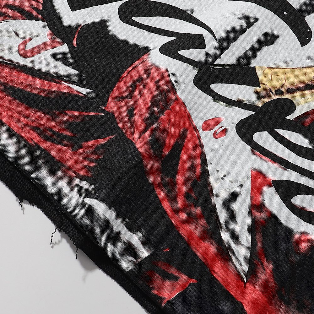 BKYS Revival Racing Skull Graphic Cropped T-Shirt — detail