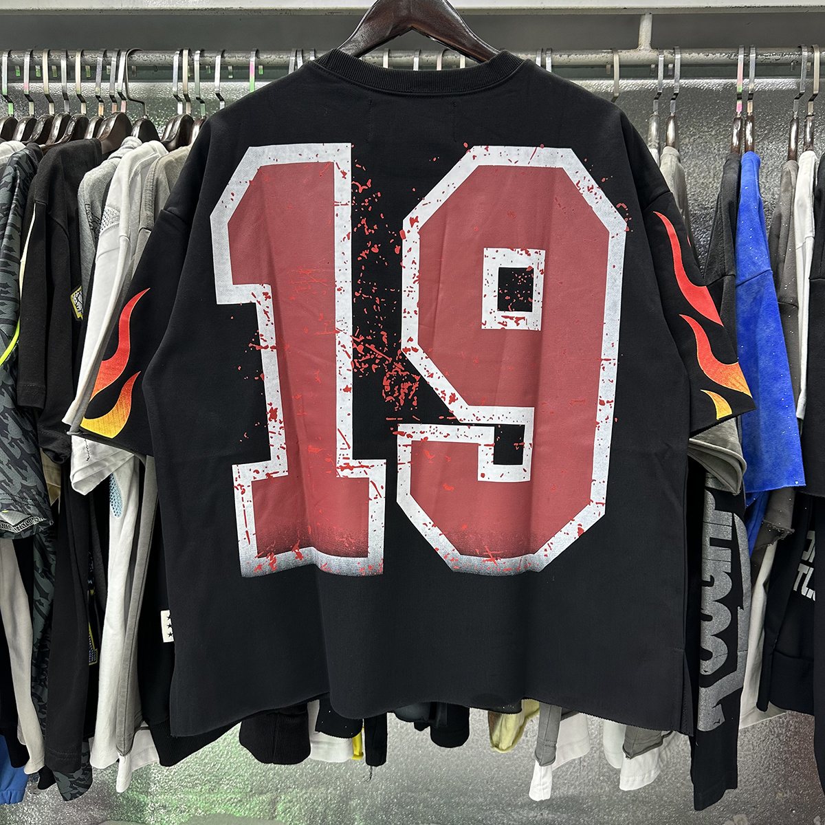BKYS Revival Racing Skull Graphic Cropped T-Shirt — context