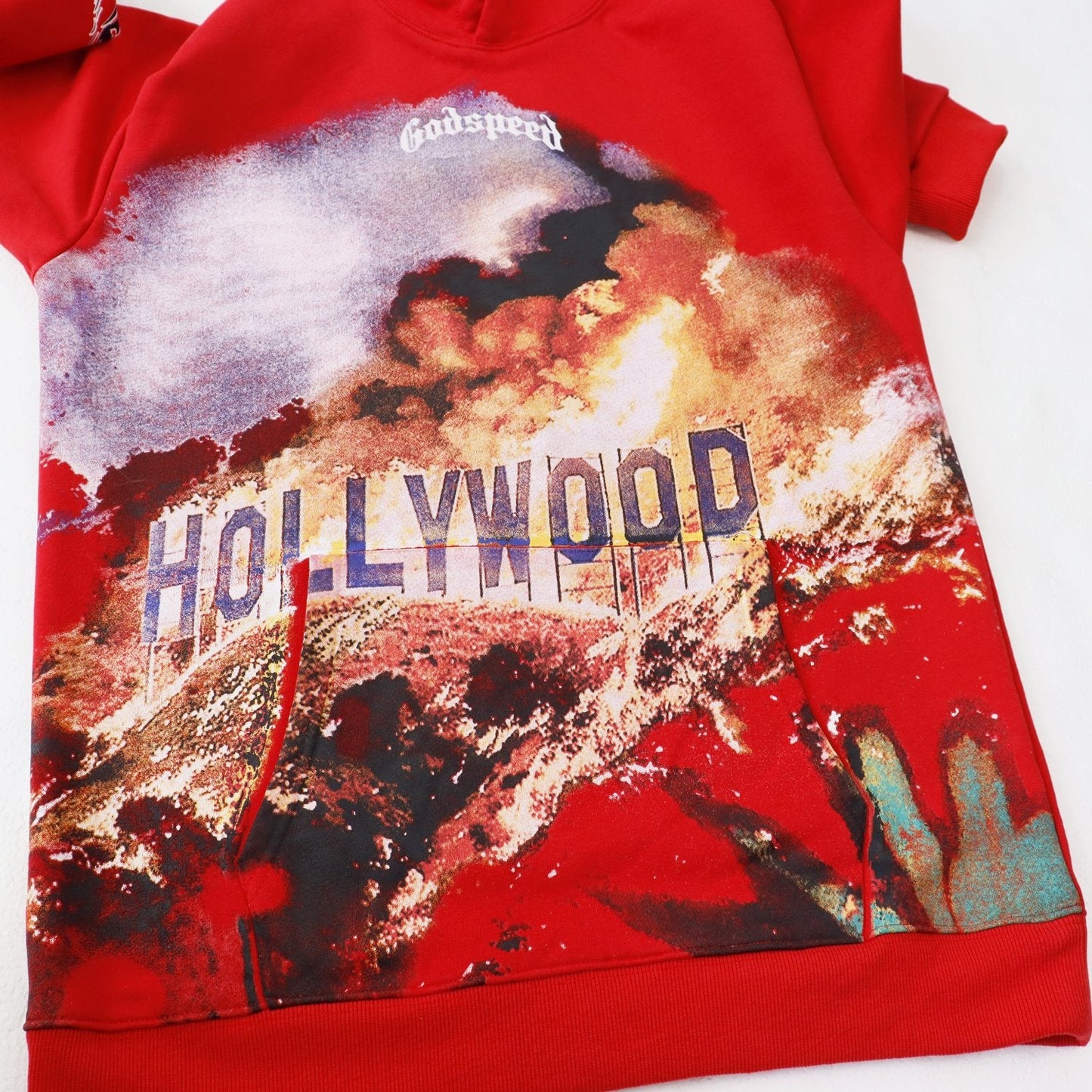 Godspeed Hollywood Hills Fire Graphic Hoodie — front