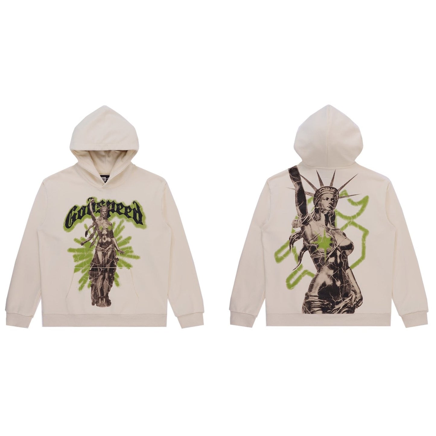 Godspeed Washed Graphic Hoodie — front