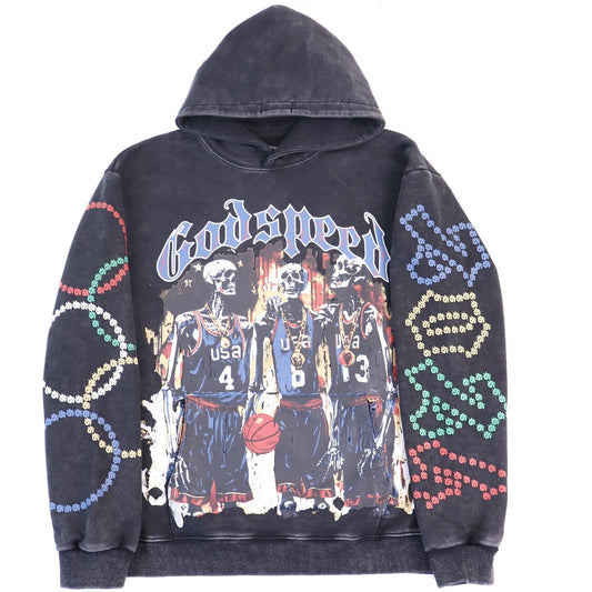 Godspeed Out of Many One Graphic Hoodie — hero