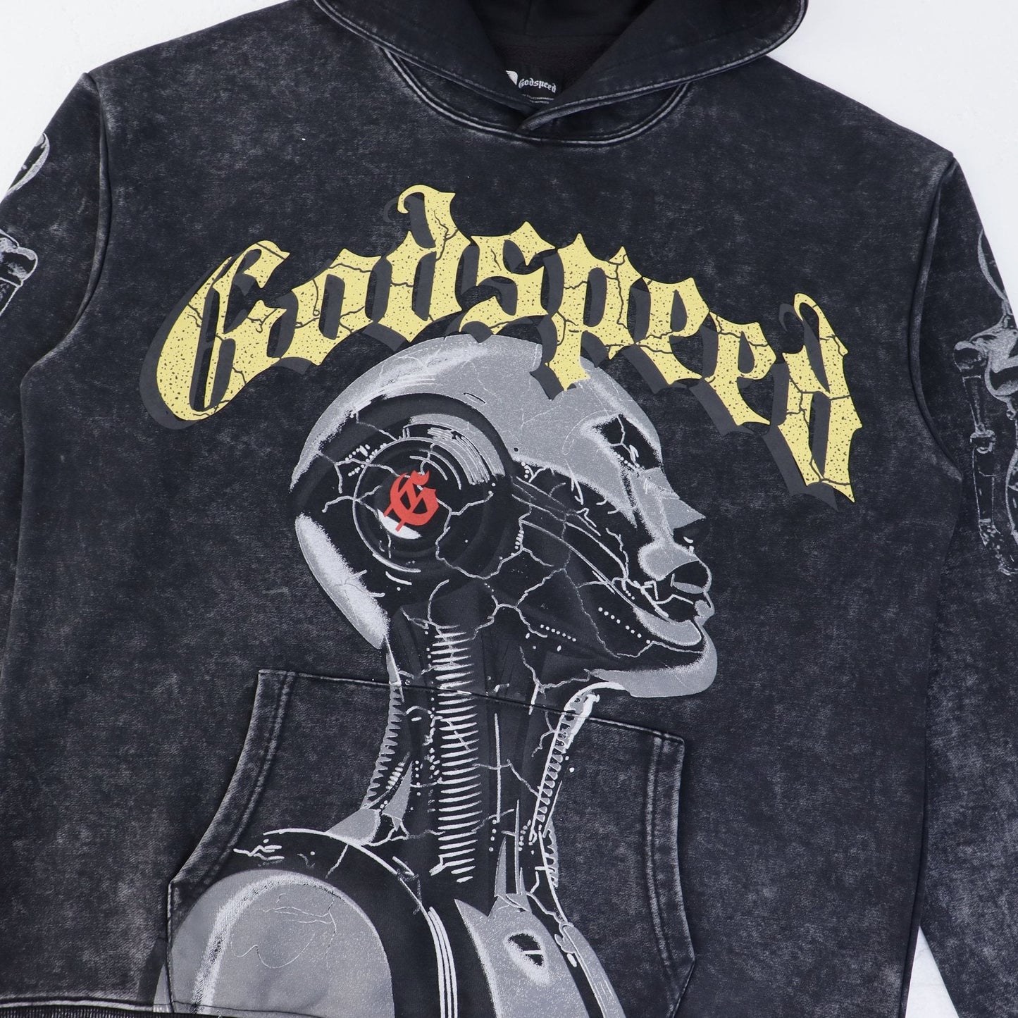 Godspeed Out of Many One Graphic Hoodie — detail