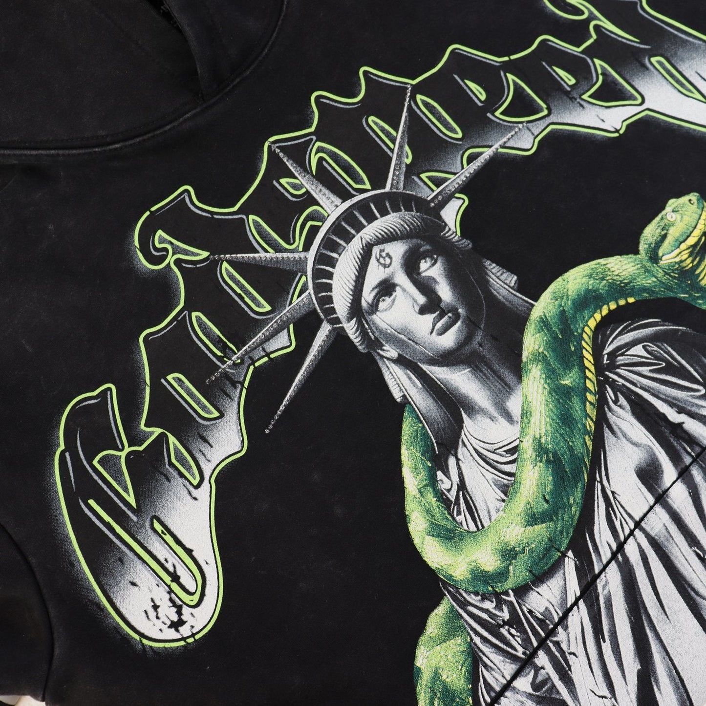 Godspeed Top 5 Slizzy Statue & Snake Graphic Hoodie — detail