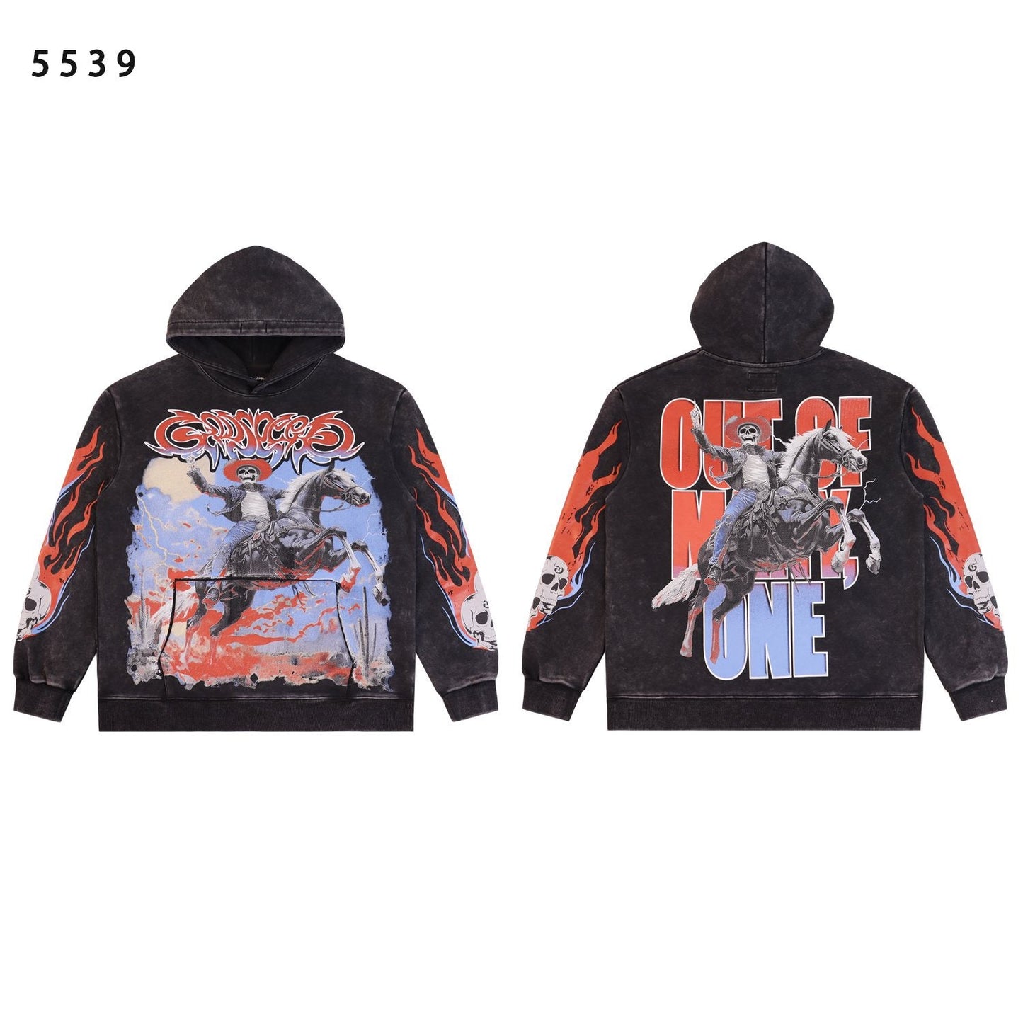Godspeed Out of My Mind Cowboy Graphic Hoodie — hero