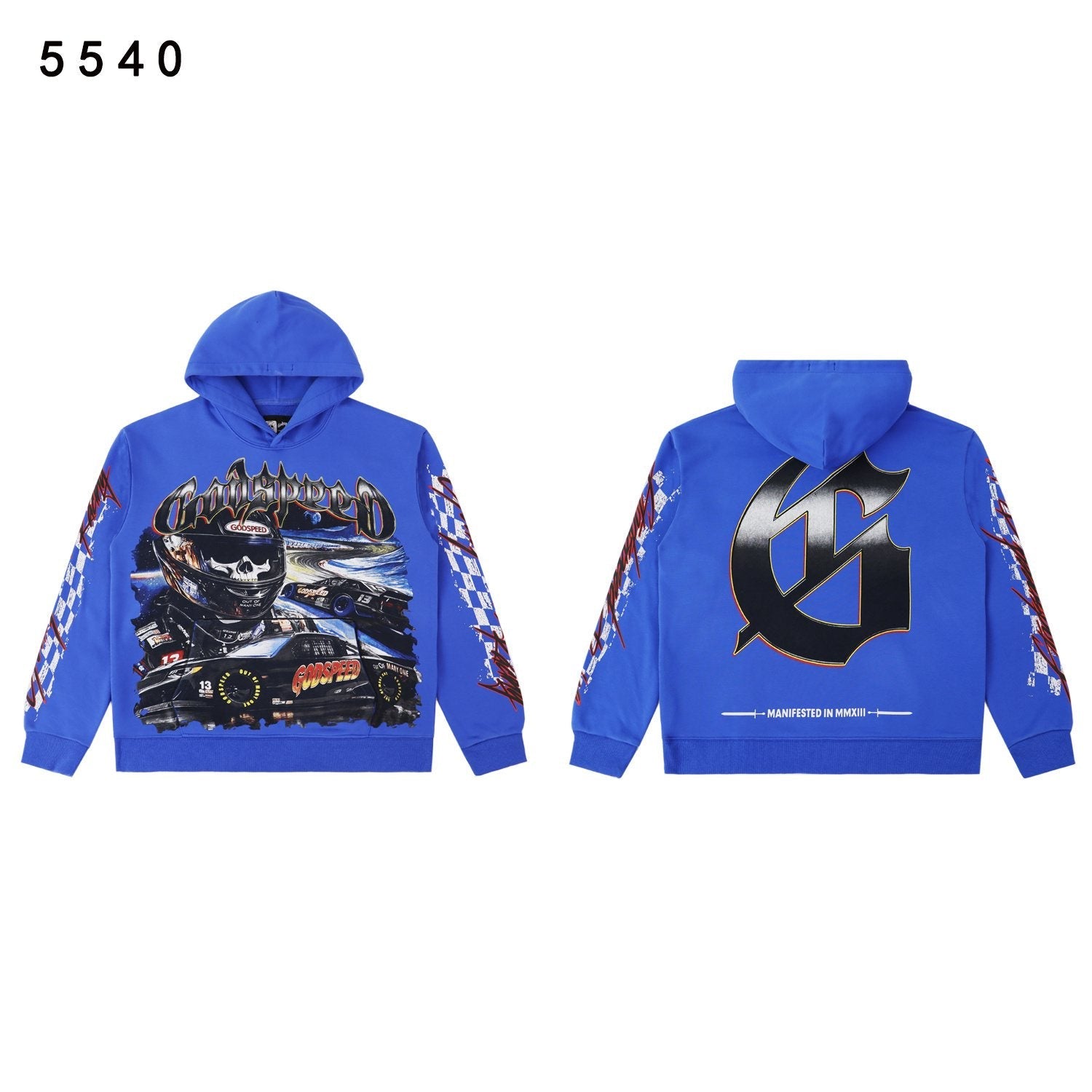 Godspeed Racing Graphic Washed Hoodie — front
