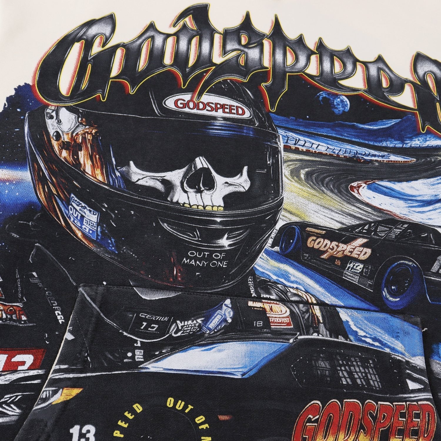 Godspeed Racing Graphic Washed Hoodie — detail