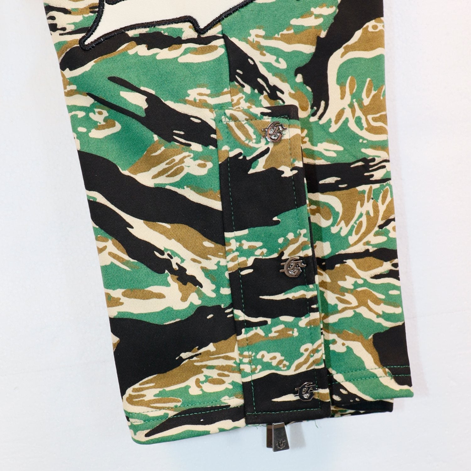 Godspeed Camo Embroidered Hoodie & Pants Matching Set — detail