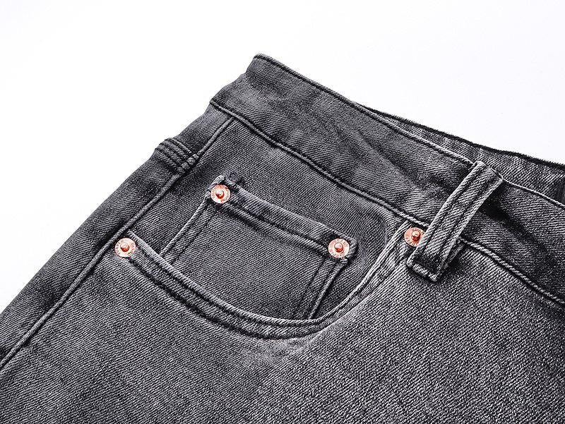 Purple Brand Gray Washed Jeans — detail