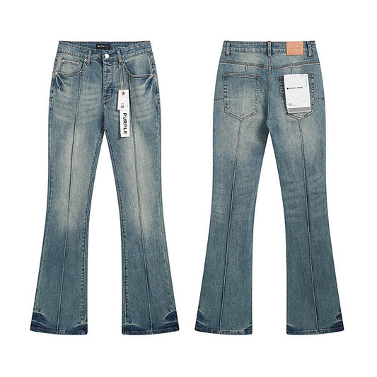 Purple Brand Light Blue Flared Jeans — hero