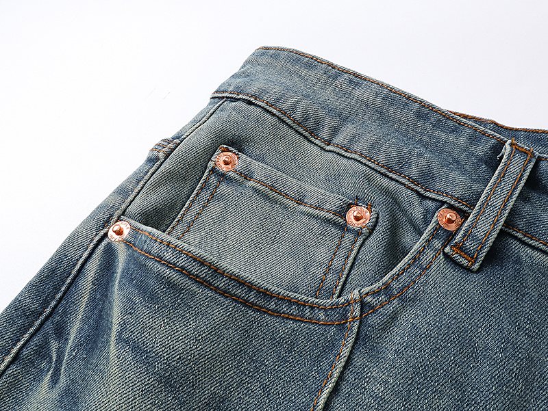 Purple Brand Light Blue Flared Jeans — detail