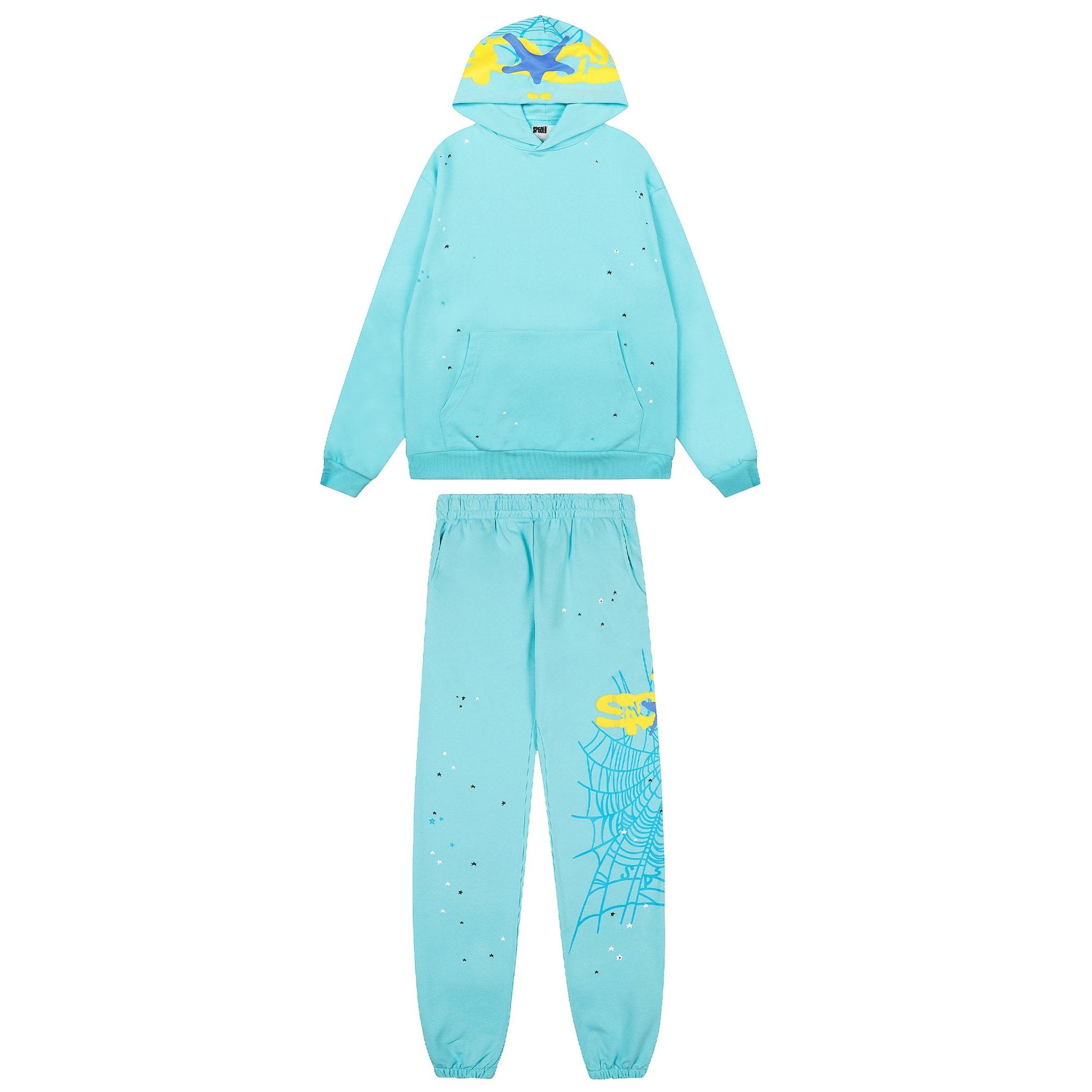 Sp5der Spiderweb Graphic Hoodie & Jogger Matching Set — hero