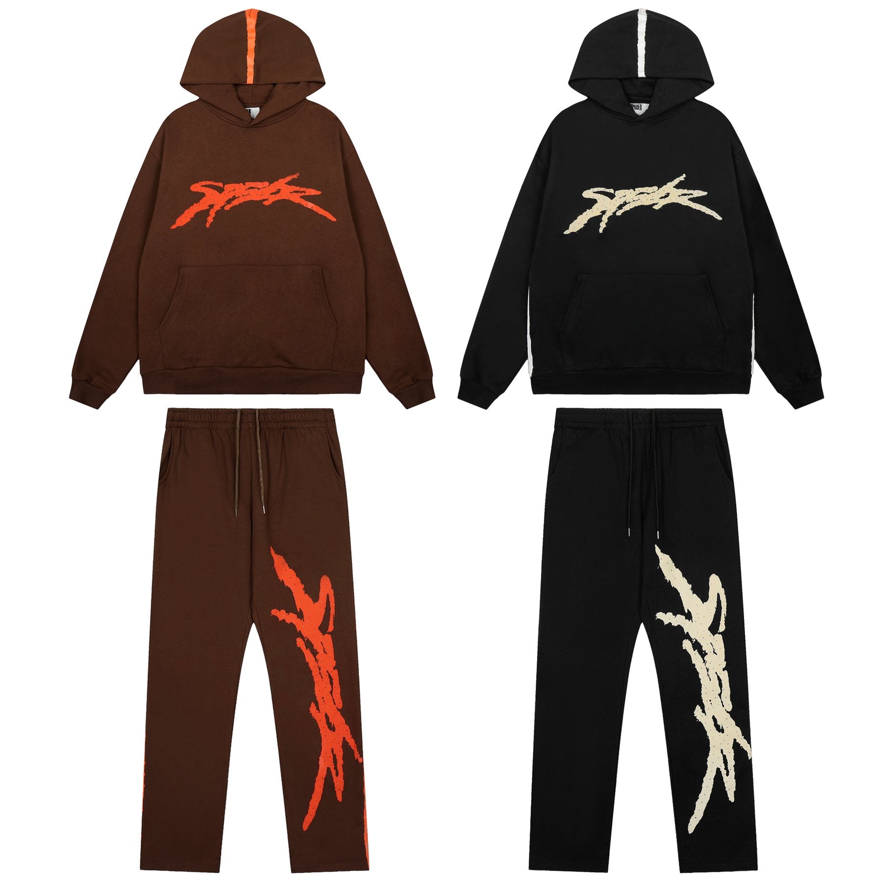 Sp5der Graphic Hoodie & Sweatpants Matching Set — comparison
