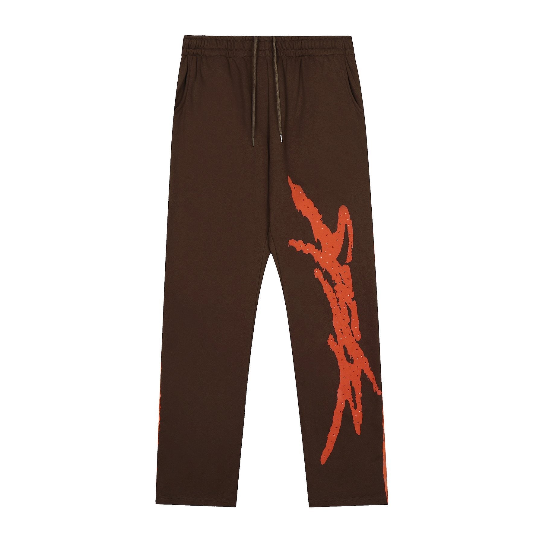 Sp5der Graphic Hoodie & Sweatpants Matching Set — front