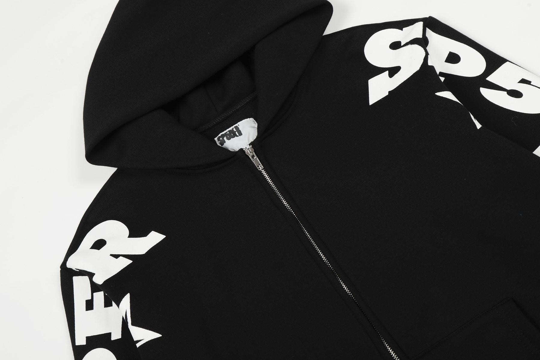 Sp5der Star Graphic Zip Hoodie & Pants Matching Set — detail