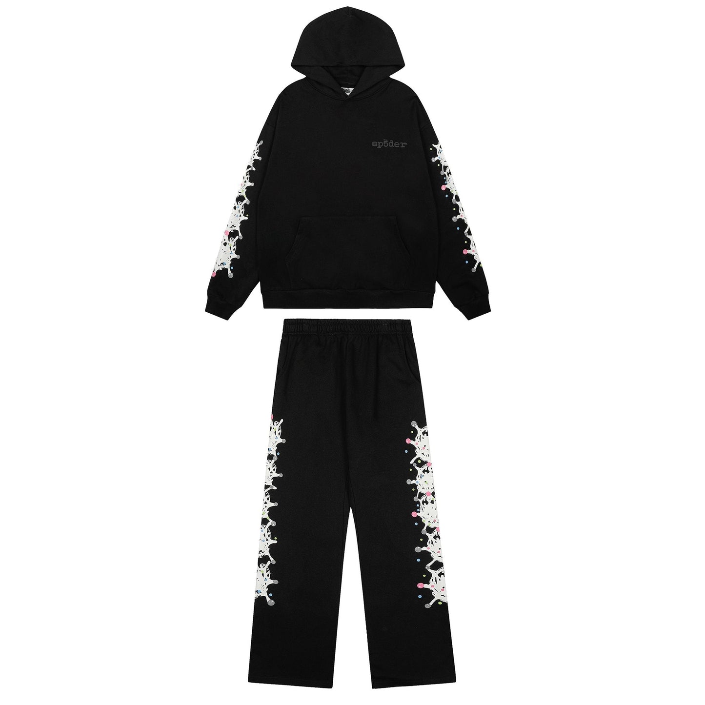 Sp5der Black Splatter Graphic Matching Set — hero