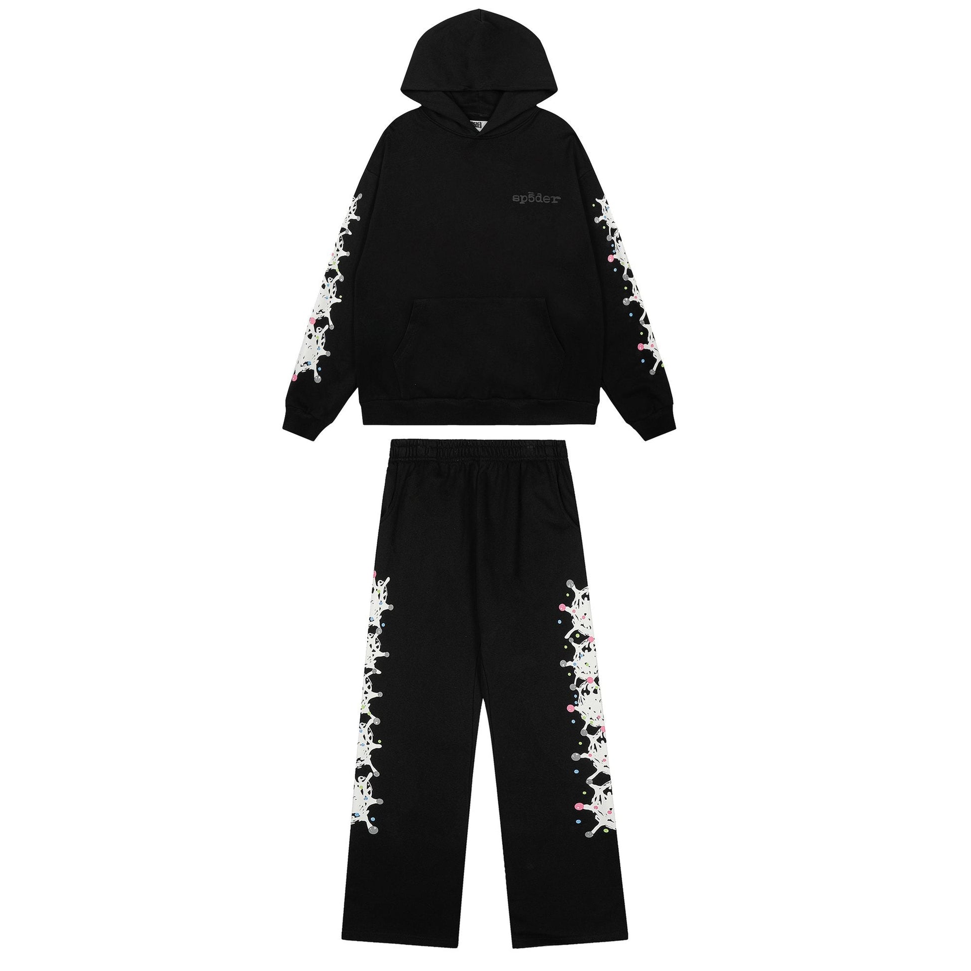 Sp5der Black Splatter Graphic Matching Set — hero