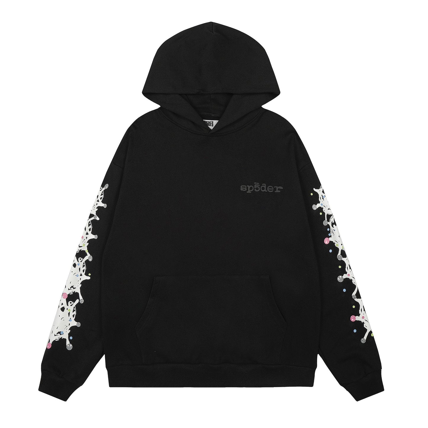 Sp5der Black Splatter Graphic Matching Set — front