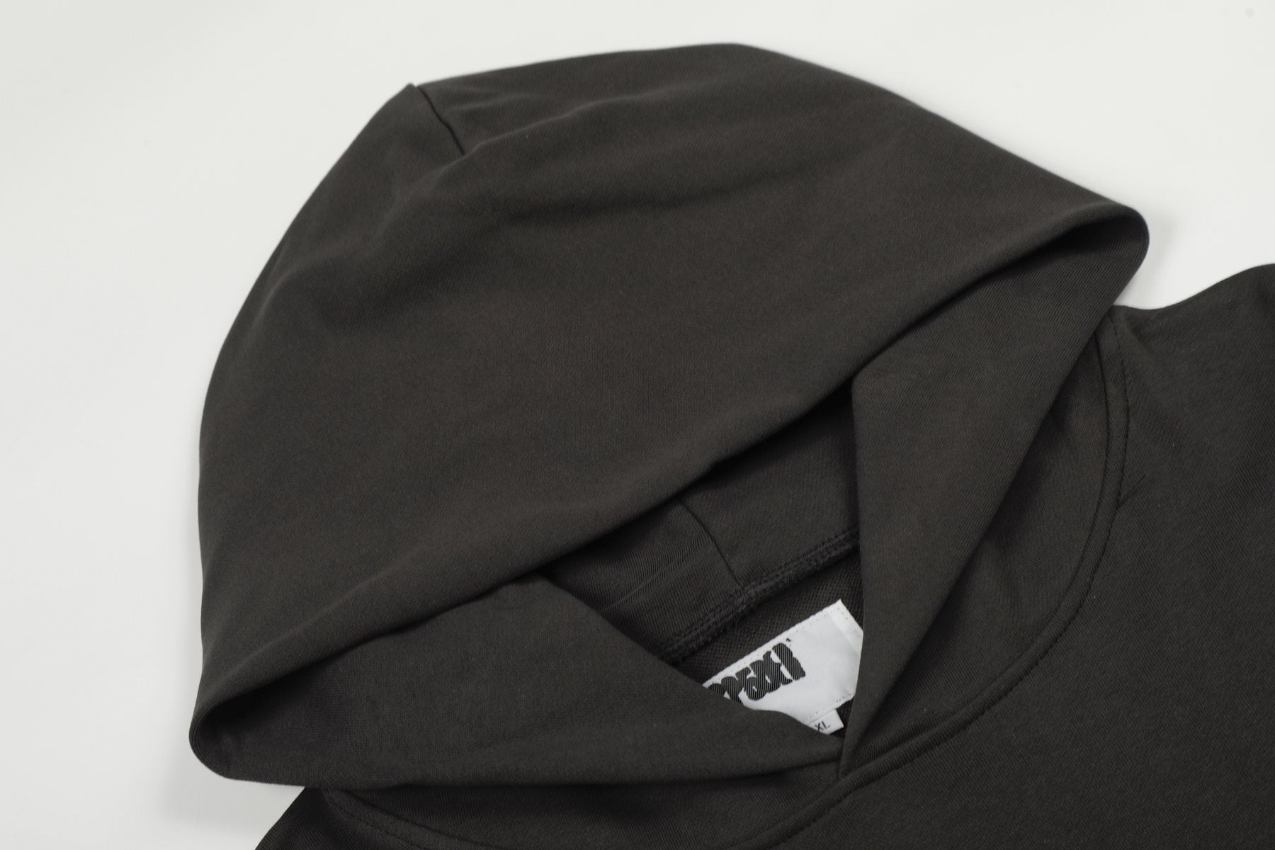 Sp5der Black Graphic Hoodie — detail