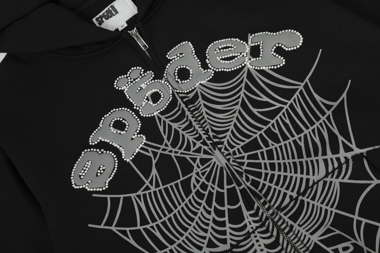 Sp5der Spider-Web Zip Hoodie & Jogger Matching Set — detail