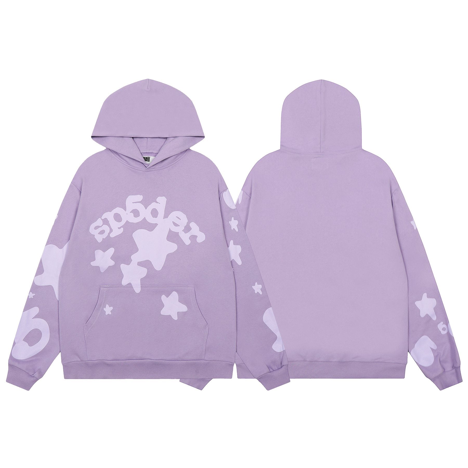 Sp5der Star Graphic Hoodie & Jogger Matching Set — front
