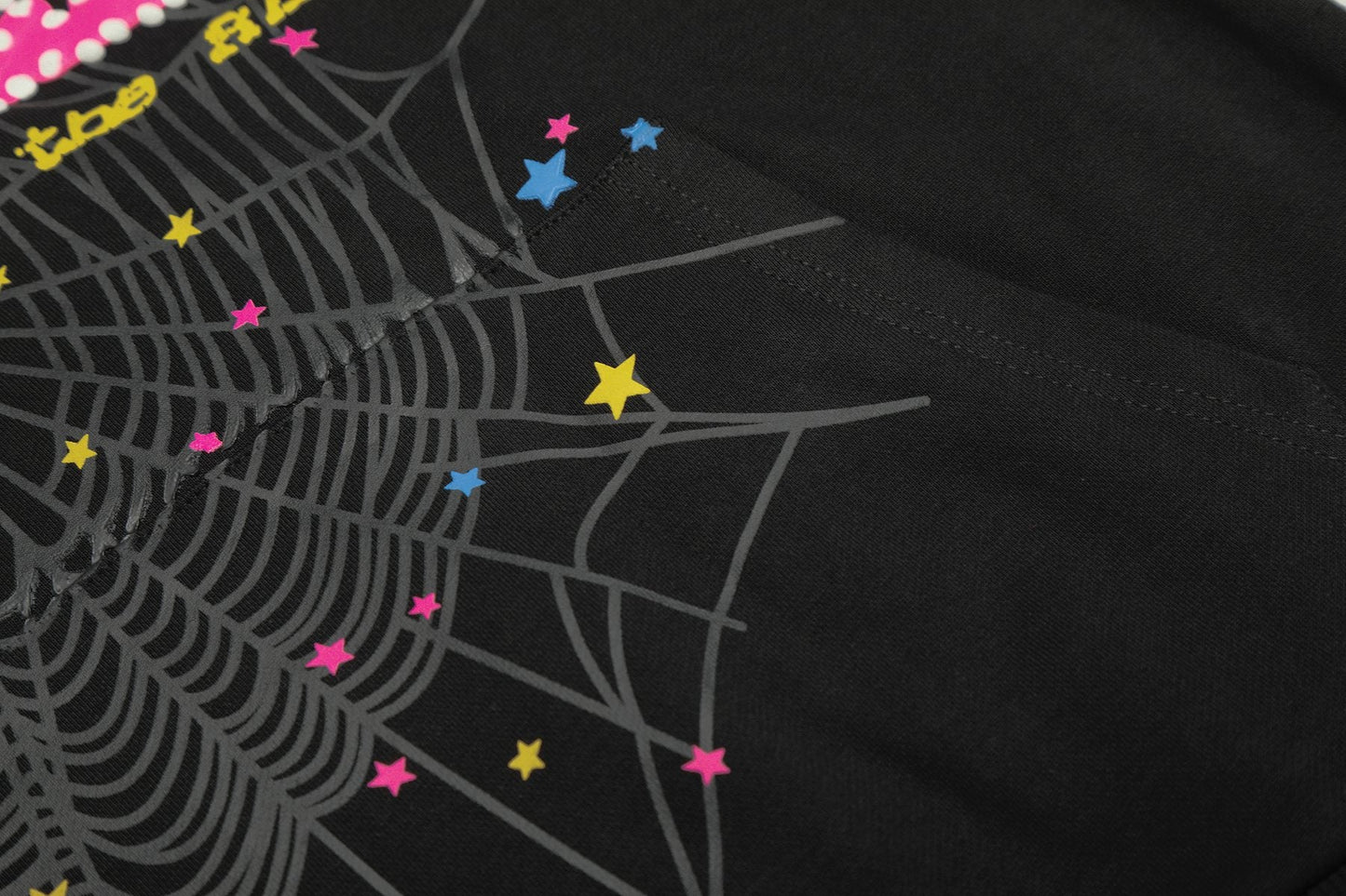 Sp5der Spider Web Star Graphic Matching Set — fabric_closeup