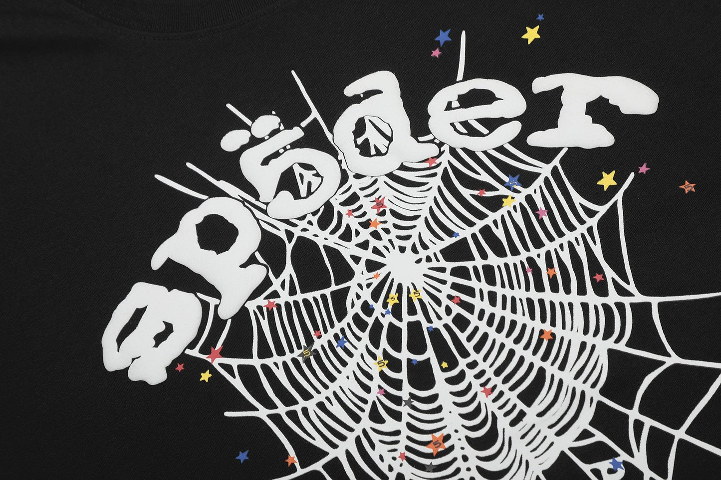 Sp5der Spiderweb Graphic Short-Sleeve T-Shirt — detail