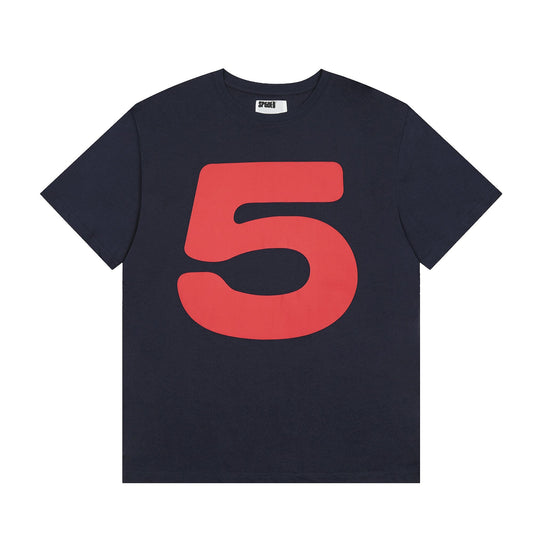Sp5der Navy Number Graphic Short-Sleeve T-Shirt — hero