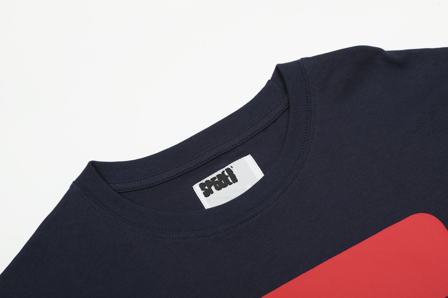 Sp5der Navy Number Graphic Short-Sleeve T-Shirt — neck_label