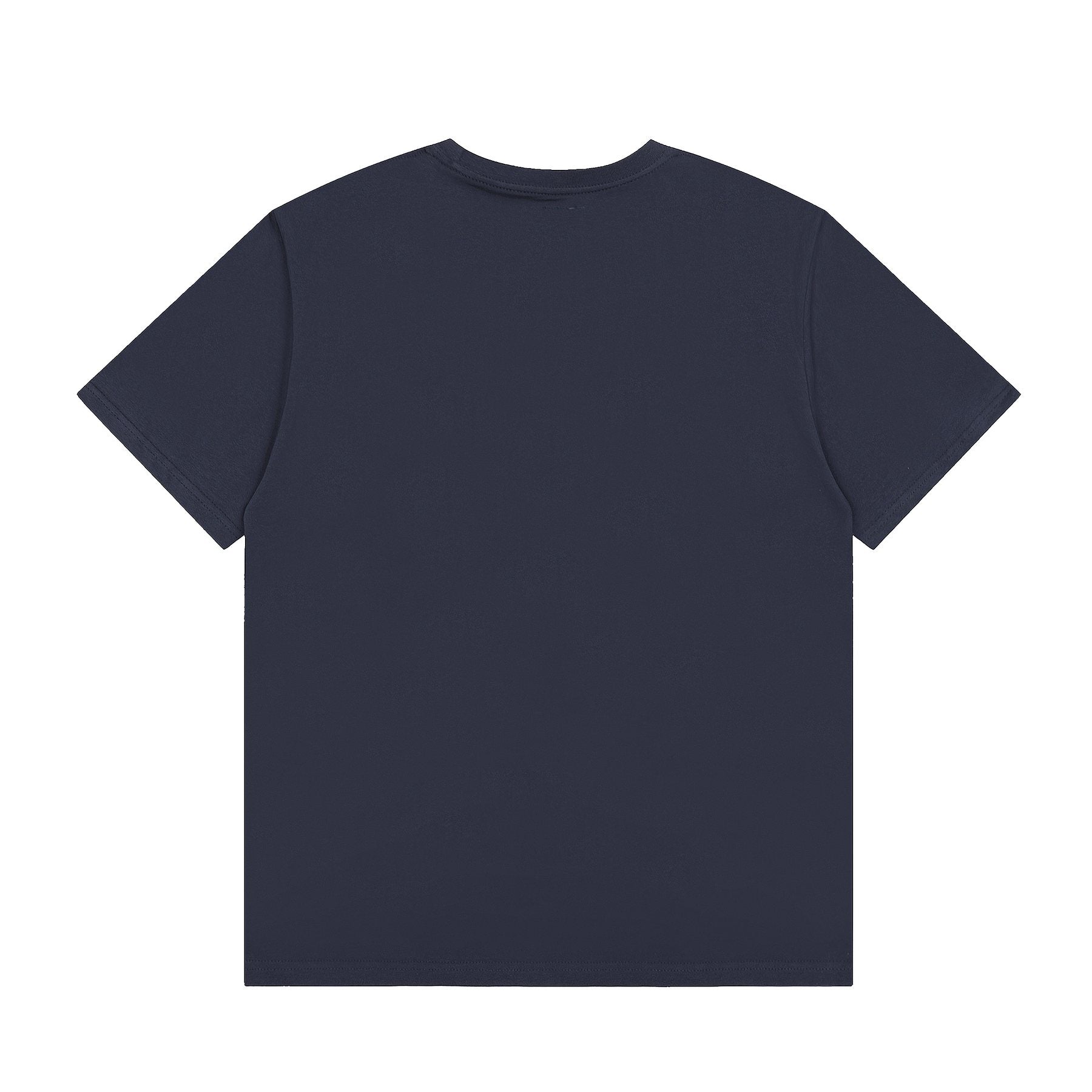 Sp5der Yellow Front Graphic Navy T-Shirt — back